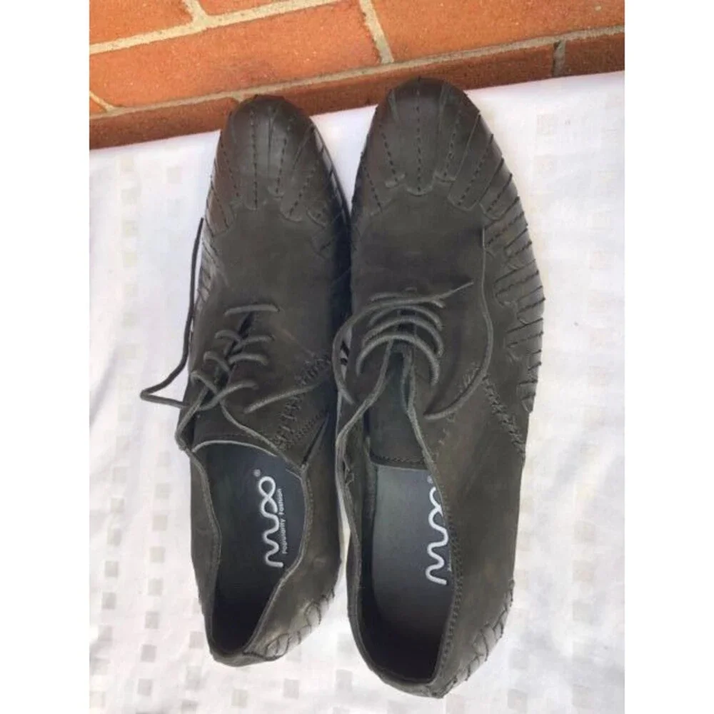 Popularity Fashion Men Dress Shoes Black leather/suede  Lace Up  size EUR 40